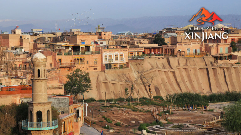 View of Kashgar in Xinjiang