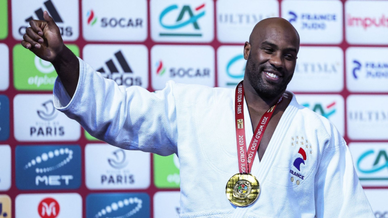 La leyenda francesa Teddy Riner, 11 veces campeón del mundo de judo, logra su octavo oro en París